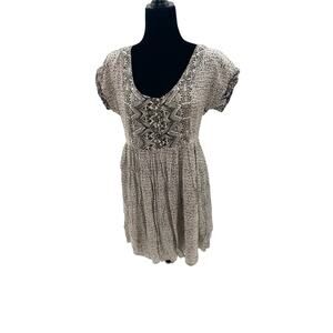 Free People scrunched baby doll  dress Size Small